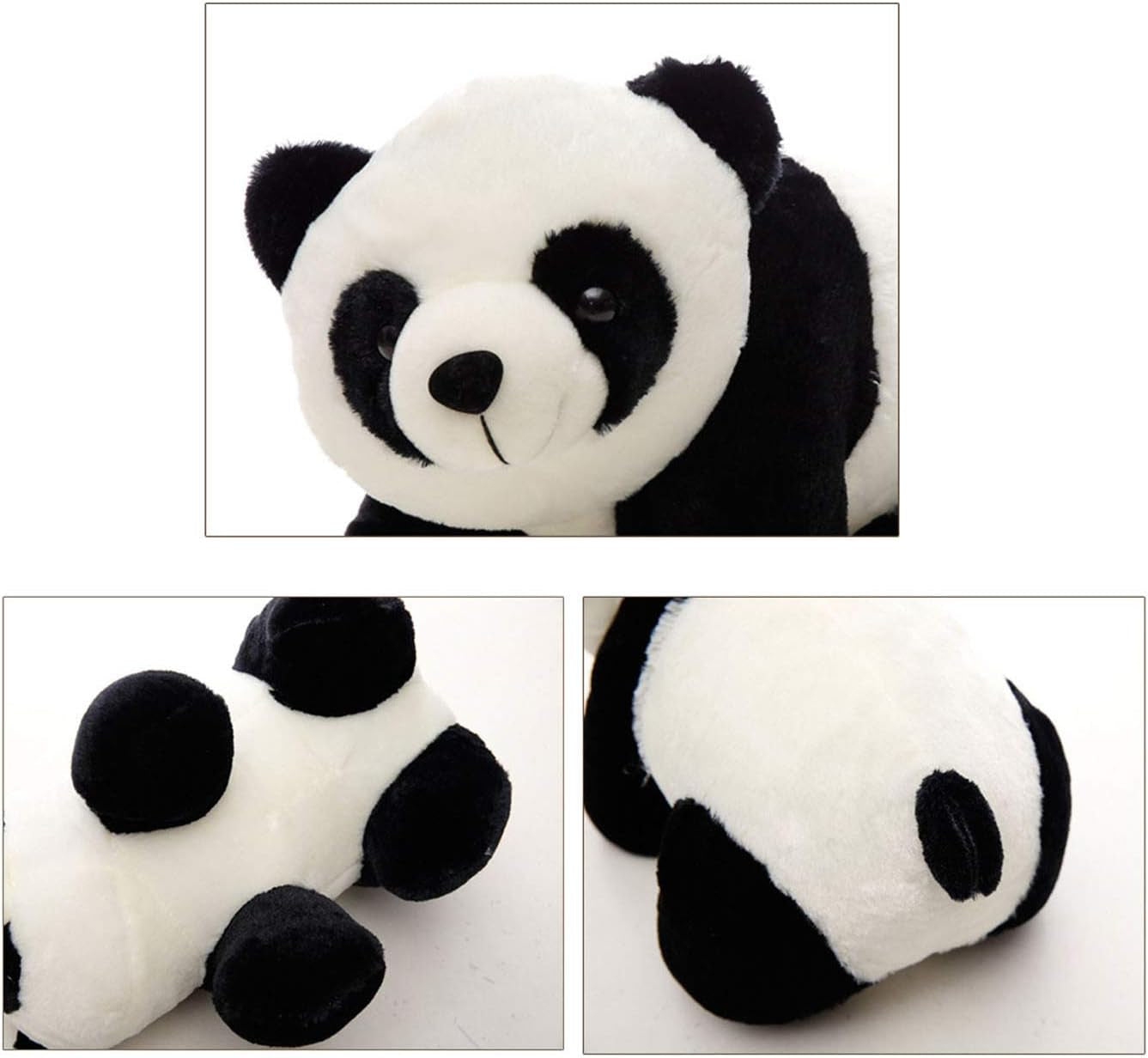 Stuffed Panda Animal Plush Toys 12 Inches Animal Stuffed Plushies Super Soft Cute Cuddly Pillow Cushion Stuff Dolls Birthday Xmas Gifts for Children Kids Boys Girls Room Decor Bedtime, 12Inches